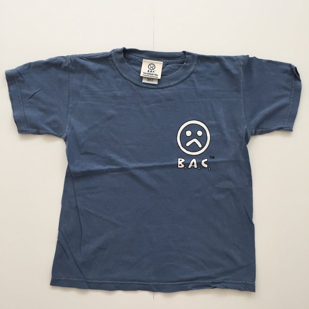 Kids Short Sleeve T's In Washed Denim
